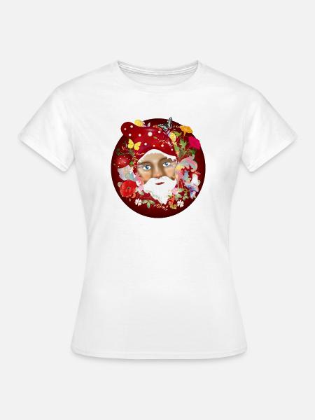 Die bunte und blühende Welt der Gartenzwerge - Frauen T-Shirt - Weiß