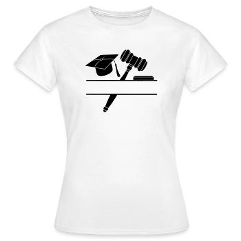 Monogram judge lawyer - Women's T-Shirt - white - Front - AI Model Female 172 dark (172cm)