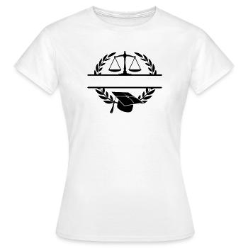 Erfolgreicher Rechtsanwalt - Frauen T-Shirt - Weiß - Vorne - AI Model Female 172 dark (172cm)
