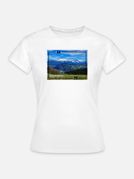 Der Monteynard-See 120323 - Frauen T-Shirt - Weiß
