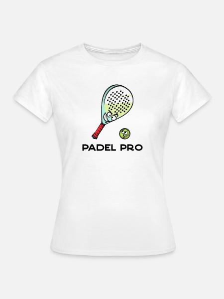 Rückschlag Statement Schläger Ball Statement Padel - Frauen T-Shirt - Weiß