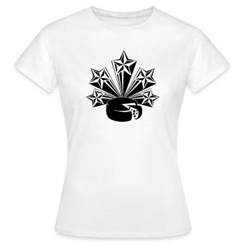 Le fromage cinq étoiles rayonnantes - T-shirt Femme - blanc - Devant - AI Model Female 172 dark (172cm)