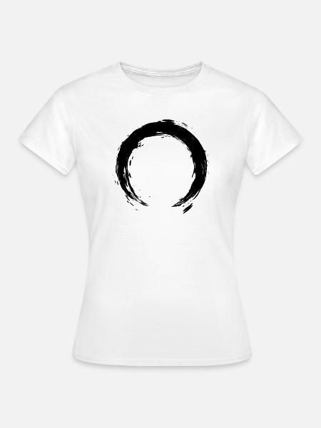 Enso Zen Kreis - Frauen T-Shirt - Weiß