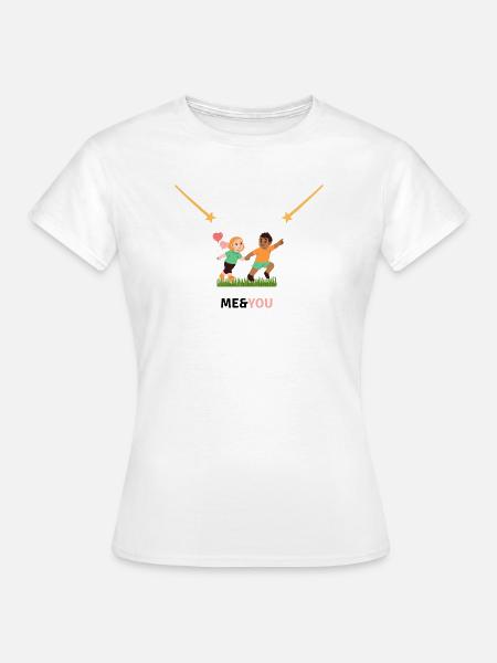 Verliebte Herzen - Frauen T-Shirt - Weiß