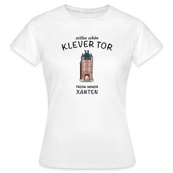 Xanten, Klever Tor,, Deutschland - Frauen T-Shirt - Weiß - Vorne - AI Model Female 172 dark (172cm)