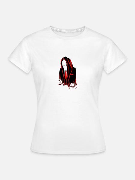 Silhouette Rouge en Costume Masqué - Conspiracy 03 - T-shirt Femme - blanc