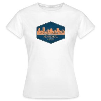 Montréal Canada - T-shirt Femme - blanc - Devant - AI Model Female 172 dark (172cm)