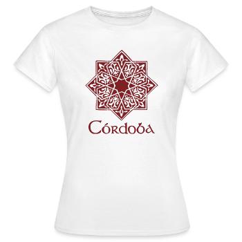 Cordoue 2 (rouge) - T-shirt Femme - blanc - Devant - AI Model Female 172 dark (172cm)