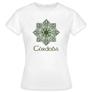 Cordoue 2 (vert) - T-shirt Femme - blanc - Devant - AI Model Female 172 dark (172cm)