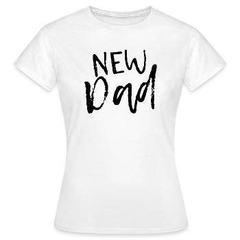 New Dad - Ankündigung für neue Väter - Frauen T-Shirt - Weiß - Vorne - AI Model Female 172 dark (172cm)