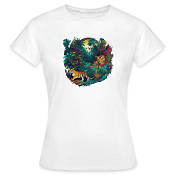 Jungle - T-shirt Femme - blanc - Devant - AI Model Female 172 dark (172cm)