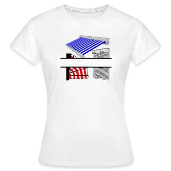 Sun protection beam - Women's T-Shirt - white - Front - AI Model Female 172 dark (172cm)