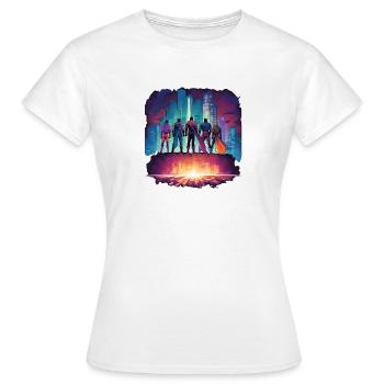 Superheroes - Women's T-Shirt - white - Front - AI Model Female 172 dark (172cm)