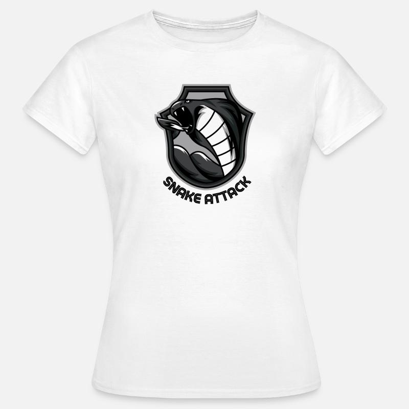 SNAKE ATTACK - Women's T-Shirt - white
