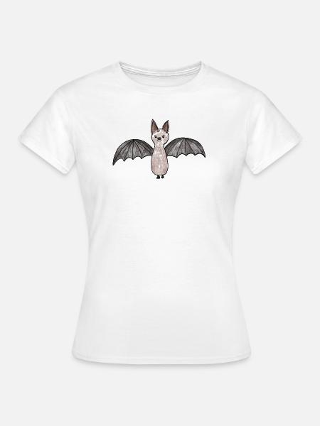 Fledermaus-Phantom Illustration - Frauen T-Shirt - Weiß