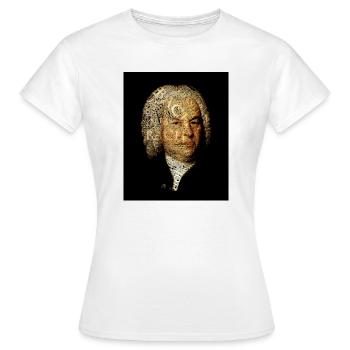 Johann Sebastian Bach - Frauen T-Shirt - Weiß - Vorne - AI Model Female 172 dark (172cm)