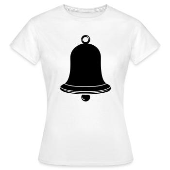 Cloches de l’église Logo de l’église - T-shirt Femme - blanc - Devant - AI Model Female 172 dark (172cm)