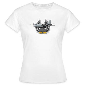 C-130 Hercules - T-shirt Femme - blanc - Devant - AI Model Female 172 dark (172cm)