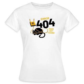 Fehler 404 Seite nicht gefunden - Frauen T-Shirt - Weiß - Vorne - AI Model Female 172 dark (172cm)