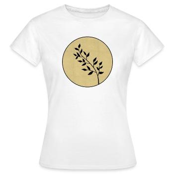 Zweig - Frauen T-Shirt - Weiß - Vorne - AI Model Female 172 dark (172cm)
