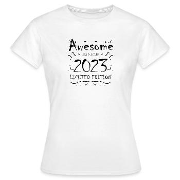 2023 - Vintage 2023 - Fantastic since 2023 - Women's T-Shirt - white - Front - AI Model Female 172 dark (172cm)