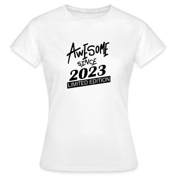 2023 - Vintage 2023 - Fantastic since 2023 - Women's T-Shirt - white - Front - AI Model Female 172 dark (172cm)