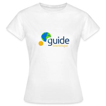 Guide touristique - T-shirt Femme - blanc - Devant - AI Model Female 172 dark (172cm)