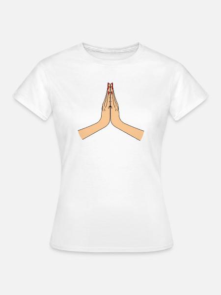 Namasté danke - Frauen T-Shirt - Weiß