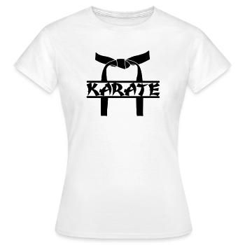 OBI karate award - Women's T-Shirt - white - Front - AI Model Female 172 dark (172cm)