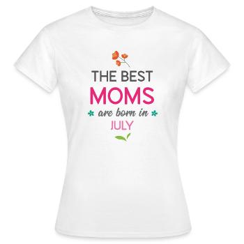 Die besten Mütter werden im Juli geboren - Frauen T-Shirt - Weiß - Vorne - AI Model Female 172 dark (172cm)