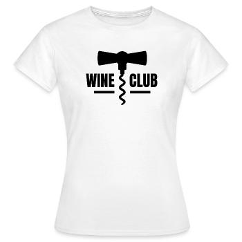 vin, amateur de vin, wine club - T-shirt Femme - blanc - Devant - AI Model Female 172 dark (172cm)