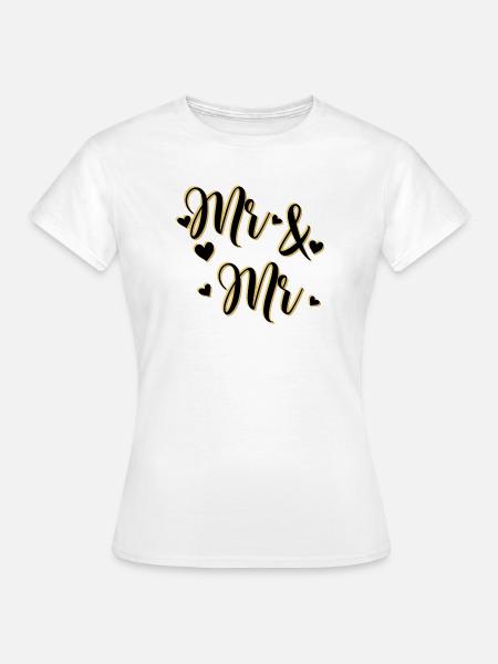 Herr und Herr - Frauen T-Shirt - Weiß