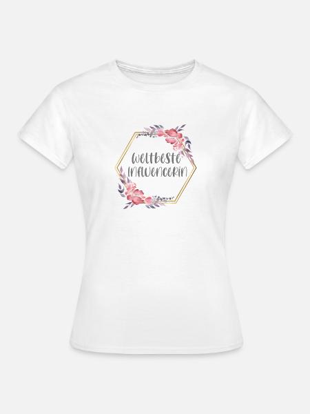 Influencerin Social Media Geschenk - Frauen T-Shirt - Weiß