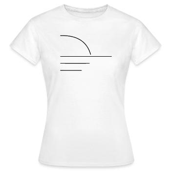 Sun - Women's T-Shirt - white - Front - AI Model Female 172 dark (172cm)
