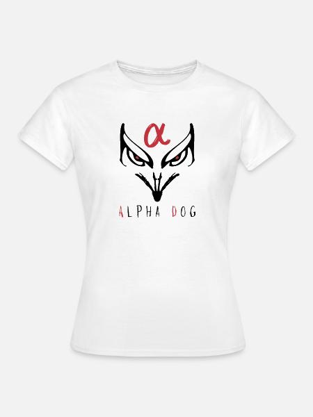 Alpha Night Silhouette - Frauen T-Shirt - Weiß