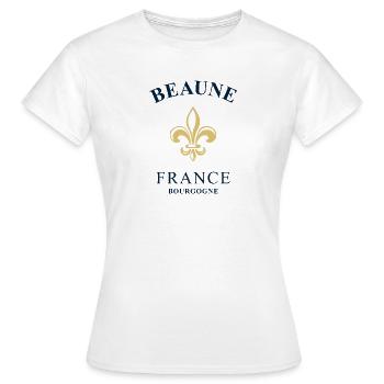 BEAUNE France Burgund Frankreich - Frauen T-Shirt - Weiß - Vorne - AI Model Female 172 dark (172cm)