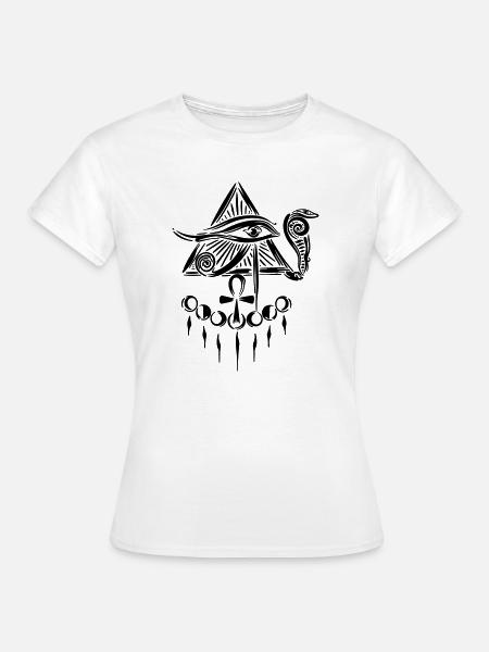 Horus Auge Horusauge - T-shirt dam - vit