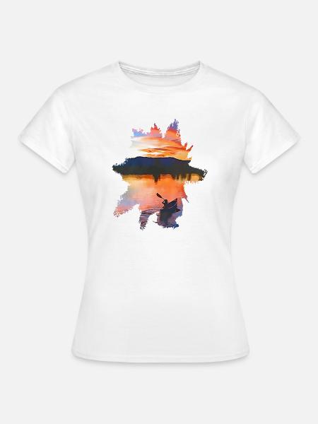 KANU-KAJAK - Frauen T-Shirt - Weiß
