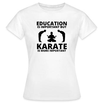 karaté, fan de karaté, cours de karaté - T-shirt Femme - blanc - Devant - AI Model Female 172 dark (172cm)
