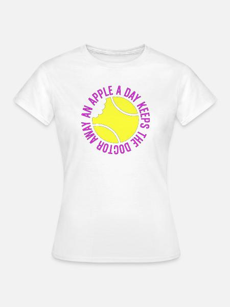 Tennis Shirt Funny Lustiger Spruch Tennisspieler - Frauen T-Shirt - Weiß