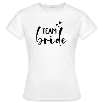 Team Bride Customizable - Women's T-Shirt - white - Front - AI Model Female 172 dark (172cm)