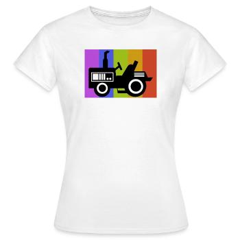 Kraftfahrzeug Biobauer Landleben Farmer Traktor - Frauen T-Shirt - Weiß - Vorne - AI Model Female 172 dark (172cm)