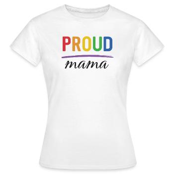 LGBT Proud Mama - Pride-Monat - Frauen T-Shirt - Weiß - Vorne - AI Model Female 172 dark (172cm)
