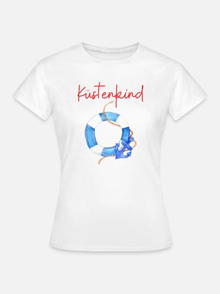 Küstenkind - Frauen T-Shirt - Weiß