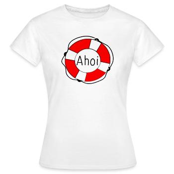 Rettungsring - Frauen T-Shirt - Weiß - Vorne - AI Model Female 172 dark (172cm)