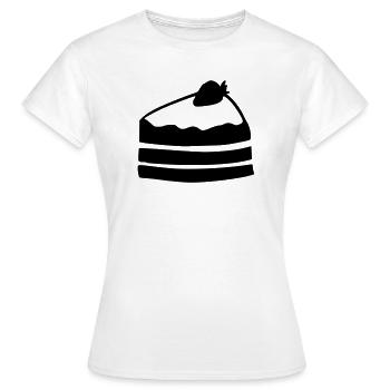 Piece of cake - Women's T-Shirt - white - Front - AI Model Female 172 dark (172cm)