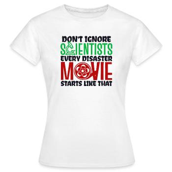 Movie Night Movies Movie Watching Statement Movies Movies Cinema - Women's T-Shirt - white - Front - AI Model Female 172 dark (172cm)