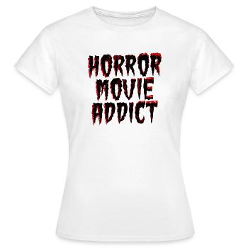 Binge Watching Filme Kino Statement Movies Dvd - Frauen T-Shirt - Weiß - Vorne - AI Model Female 172 dark (172cm)