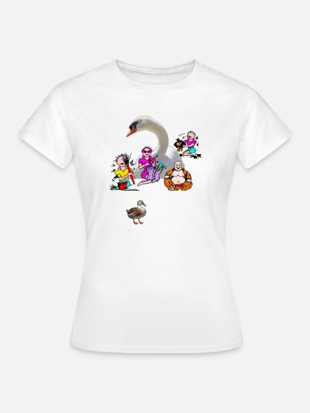 Swan Company - Frauen T-Shirt - Weiß