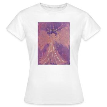 Archange Chamuel - Ange d’Amour - Image d’Ange - T-shirt Femme - blanc - Devant - AI Model Female 172 dark (172cm)